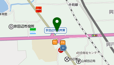ヤマト運輸 京田辺営業所(EC京田辺大住)の地図画像