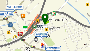 GU(ジーユー) 枚方T-SITE店の地図画像