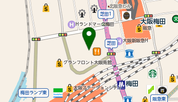 GU(ジーユー) LINKS UMEDA店の地図画像