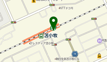 駅レンタカー 苫小牧駅の地図画像
