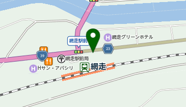 駅レンタカー 網走駅営業所の地図画像