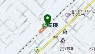 駅レンタカー 美瑛駅の地図画像