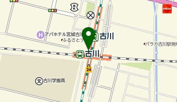 駅レンタカー 古川駅営業所の地図画像