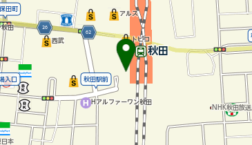 駅レンタカー 秋田駅営業所の地図画像
