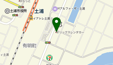 駅レンタカー 土浦駅営業所の地図画像