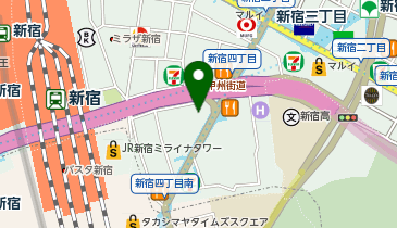 駅レンタカー 新宿駅営業所の地図画像