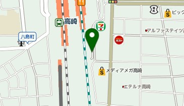 駅レンタカー 高崎駅営業所の地図画像