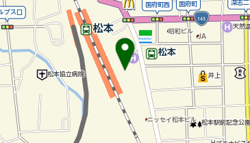 駅レンタカー 松本駅営業所の地図画像