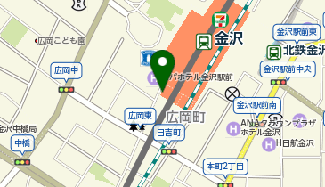 駅レンタカー 金沢駅営業所の地図画像