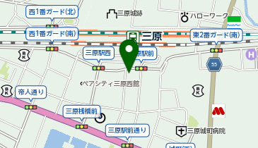 駅レンタカー 三原駅営業所の地図画像