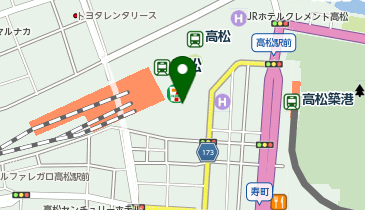 駅レンタカー 高松駅営業所の地図画像