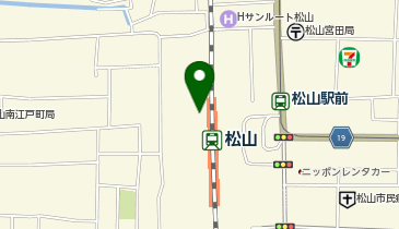 駅レンタカー 松山駅営業所の地図画像