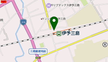 駅レンタカー 伊予三島駅営業所の地図画像