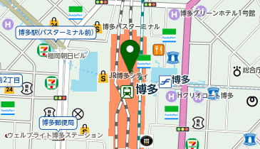 駅レンタカー 博多駅営業所の地図画像