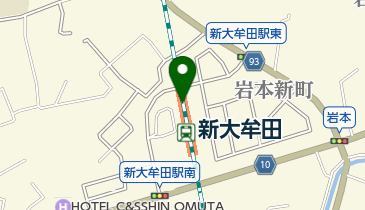 駅レンタカー 新大牟田駅の地図画像