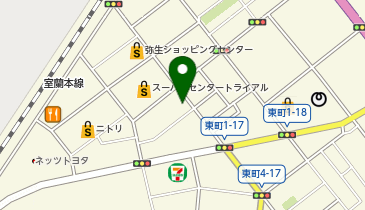 眼鏡市場 室蘭東町店の地図画像