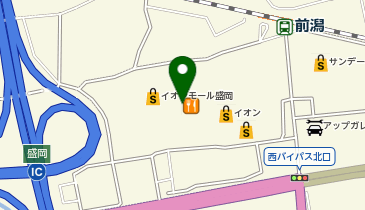 眼鏡市場 イオンモール盛岡店の地図画像