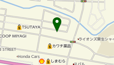 眼鏡市場 仙台栗生店の地図画像