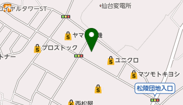 眼鏡市場 仙台市名坂店の地図画像