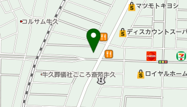 眼鏡市場 牛久店の地図画像