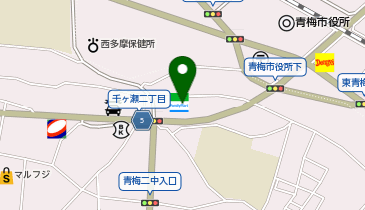 眼鏡市場 青梅千ケ瀬店の地図画像