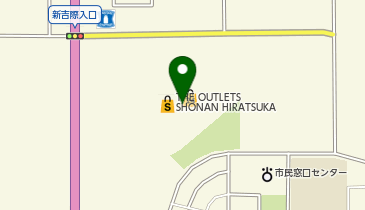 眼鏡市場 THEOUTLETSSHONANHIRATSUKA店の地図画像