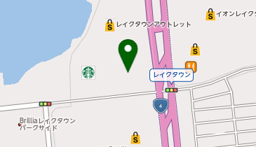 眼鏡市場 レイクタウンアウトレット店の地図画像
