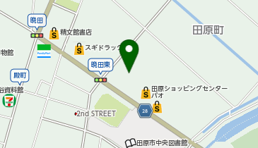 眼鏡市場 パオ田原店の地図画像