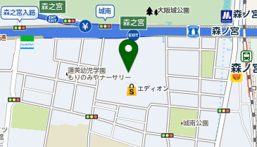 眼鏡市場 もりのみやキューズモールBASE店の地図画像