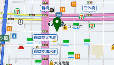 眼鏡市場 心斎橋本店の地図画像