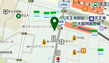 眼鏡市場 ヴィアあべのウォーク店の地図画像