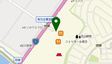 眼鏡市場 ニトリモール枚方店の地図画像