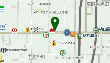 眼鏡市場 京都伏見桃山店の地図画像