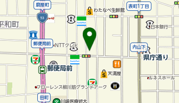 レンズスタイル岡山の地図画像