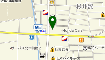 眼鏡市場 高知金田店の地図画像