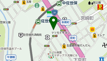 眼鏡市場 佐世保四ケ町店の地図画像