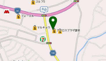 カラオケまねきねこ 諫早店の地図画像