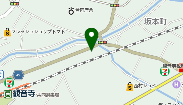 カラオケまねきねこ 観音寺店の地図画像