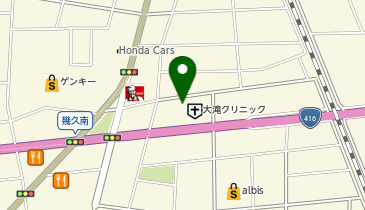 カラオケまねきねこ 福井大願寺店の地図画像