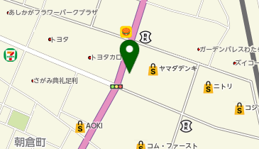 カラオケまねきねこ 足利朝倉店の地図画像