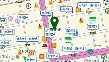 カラオケまねきねこ 狸小路3丁目店の地図画像