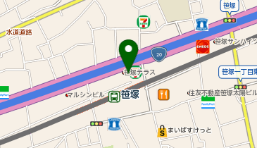 カラオケまねきねこ 笹塚テラス店の地図画像