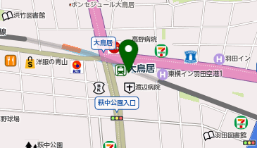 カラオケまねきねこ 大鳥居店の地図画像