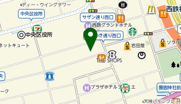 カラオケまねきねこ 天神大名店の地図画像