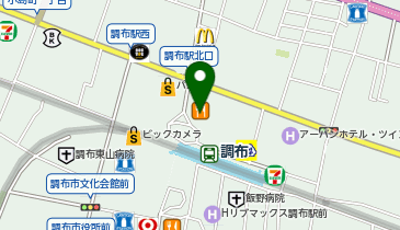 カラオケまねきねこ 調布北口店の地図画像