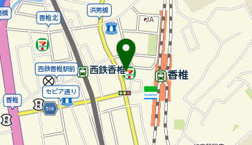 カラオケまねきねこ 香椎駅前店の地図画像