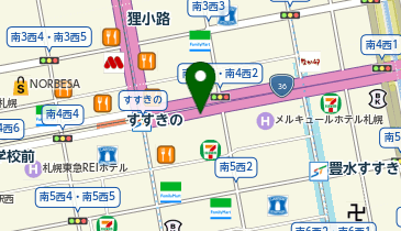 カラオケまねきねこ すすきの第3グリーンビル店の地図画像