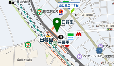 カラオケまねきねこ 日暮里店の地図画像