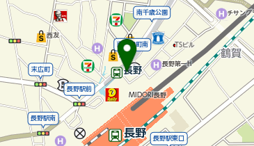 カラオケまねきねこ 長野駅前店の地図画像