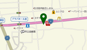 カラオケまねきねこ 松江西津田店の地図画像